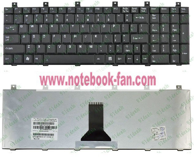 NEW Toshiba M60 M65 P100 P105 Keyboard US